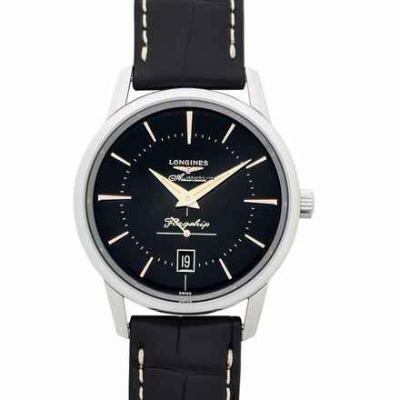  Longines Flagship Heritage L47954580 - Flagship Heritage Automatic Black Dial Men's Watch </h1> 