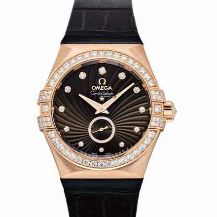  Omega Constellation Ladies 123.58.35.20.63.001 - Constellation Automatic Brown Dial 18kt Rose Gold Ladies Watch </h1> 