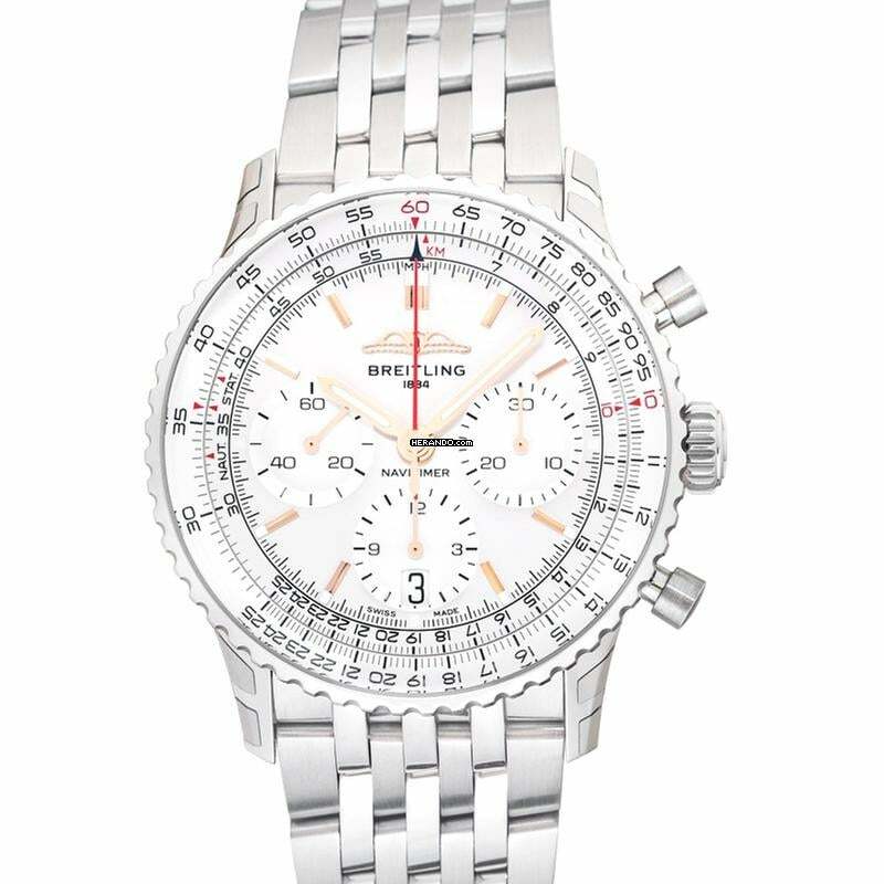  Breitling Navitimer AB0139211G1A1 - Navitimer Automatic Silver-tone Dial Stainless Steel Men's Watch </h1> 