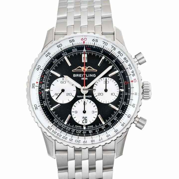  Breitling Navitimer AB0138211B1A1 - Navitimer Automatic Black Dial Stainless Steel Men's Watch </h1> 