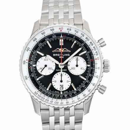  Breitling Navitimer AB0138211B1A1 - Navitimer Automatic Black Dial Stainless Steel Men's Watch </h1> 
