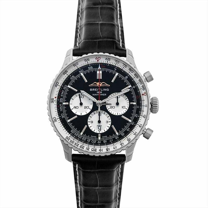  Breitling Navitimer AB0137211B1P1 - Navitimer Automatic Black Dial Stainless Steel Men's Watch </h1> 