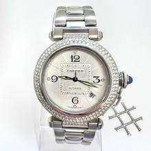Thumbnail von Cartier Pasha GRID 38mm Automatic Steel 2.05TCW DIAMOND Watch </h1>