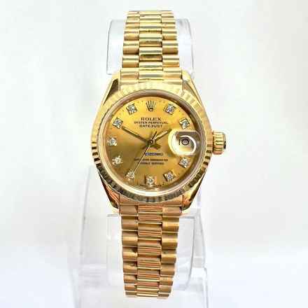  Rolex Datejust 26mm 18K Yellow Gold Watch FACTORY DIAMOND Dial </h1> 