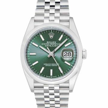  Rolex Datejust 36 126200-0023 - Datejust Automatic Green Dial Stainless Steel Ladies Watch </h1> 