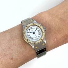 Thumbnail von Cartier Santos OCTAGON 25mm Automatic 2 Tone ~0.5TCW DIAMOND Watch  </h1>