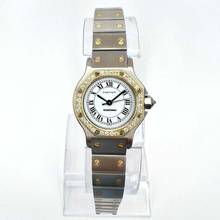 Thumbnail von Cartier Santos OCTAGON 25mm Automatic 2 Tone ~0.5TCW DIAMOND Watch  </h1>