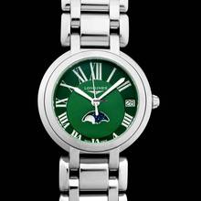Thumbnail von Longines PrimaLuna L81154616 - Longines PrimaLuna Quartz Green Dial Stainless Steel Ladies Watch </h1>