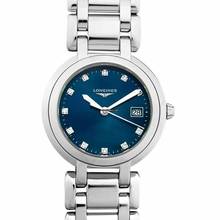 Thumbnail von Longines PrimaLuna L81124986 - Longines PrimaLuna Quartz Blue Dial Stainless Steel Ladies Watch </h1>