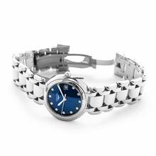 Thumbnail von Longines PrimaLuna L81124986 - Longines PrimaLuna Quartz Blue Dial Stainless Steel Ladies Watch </h1>