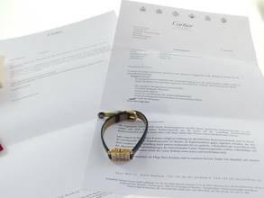 Thumbnail von Cartier Quadrant SM massiv 18 Karat Gelbgold mit frischem Cartier Service Original Band und Schlie </h1>