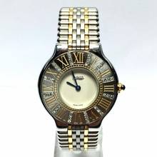 Thumbnail von Cartier 21 Must de Cartier Quartz 28mm 2 Tone Diamond Watch </h1>