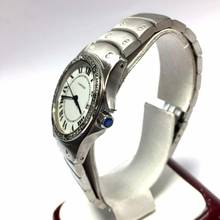 Thumbnail von Cartier Authentic CARTIER COUGER Quartz 30mm Steel Diamond Watch </h1>