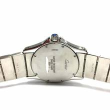 Thumbnail von Cartier Authentic CARTIER COUGER Quartz 30mm Steel Diamond Watch </h1>