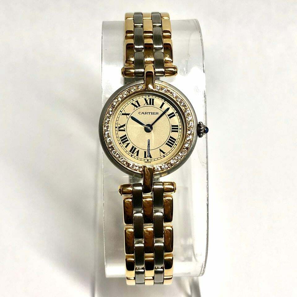  Cartier Panthère VENDOME 24mm Quartz 3 Row 0.26TCW Diamond Watch </h1> 
