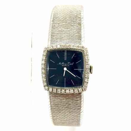  Mathew Tissot Hand-Winding 14K White Gold Watch FACTORY DIAMONDS </h1> 