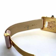 Thumbnail von Cartier Tank Quartz 23mm GP Silver ~.55TCW Diamond Watch Trinity Dial </h1>