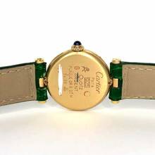 Thumbnail von Cartier VERMEIL 24mm Quartz GP Argent 0.58TCW Diamond Watch </h1>