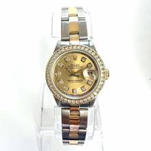 Thumbnail von Rolex Datejust Automatic 28mm 18K Yellow Gold & Steel Diamond Watch </h1>