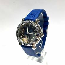 Thumbnail von Chopard Happy Sport 32mm Steel Watch w Floating Fishes & Blue Sapphires </h1>