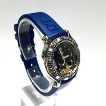 Thumbnail von Chopard Happy Sport 32mm Steel Watch w Floating Fishes & Blue Sapphires </h1>