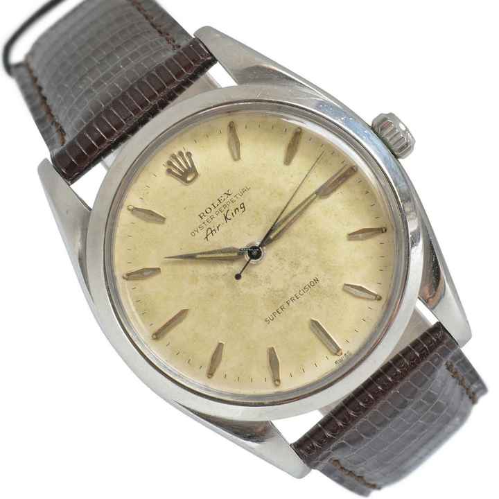  Rolex Air King 5504 Super Precision silver dial 1957's </h1> 
