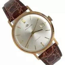 Thumbnail von Movado Kingmatic Sub-Sea Kingmatic Date silver dial yellow gold 14KT 1960’s </h1>