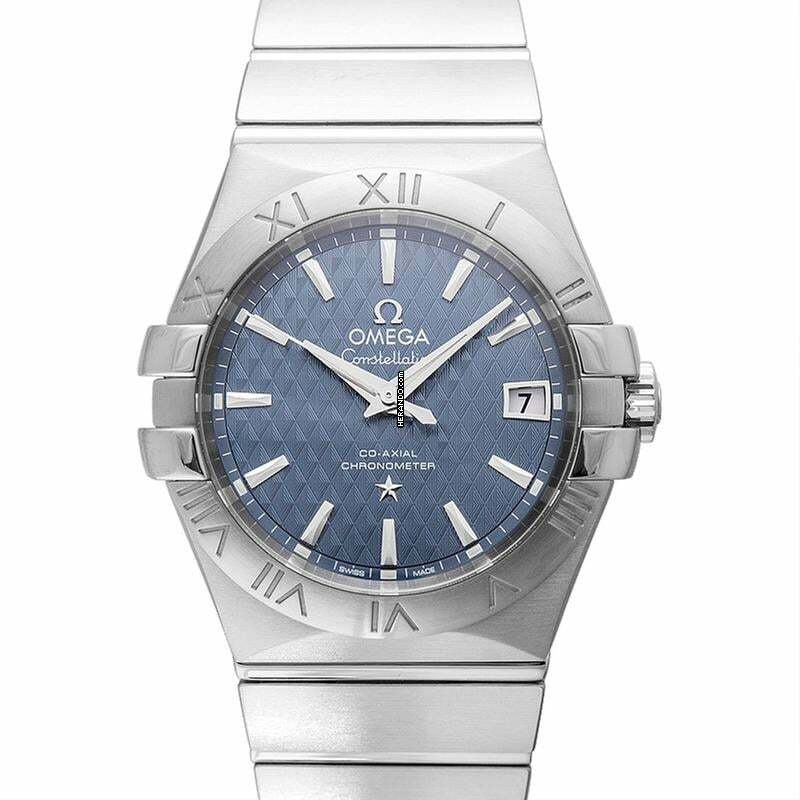 Omega Constellation Ladies 123.10.35.20.03.002 - Constellation Co-Axial 35 mm Automatic Blue Dial Steel Unisex Watch </h1>