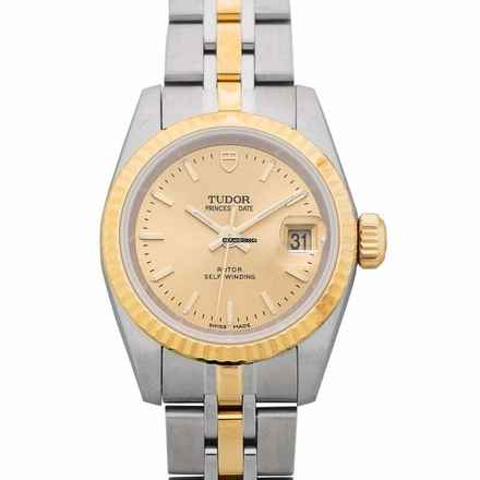  Tudor Prince Date 92413-62433-CHAMP - Princess Date Automatic Gold-tone Dial Stainless Steel Ladies Watch </h1> 