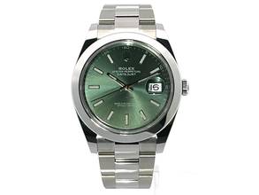  Rolex Datejust 41 Ref. 126300 Edelstahl Mintgrün Oyster-Band </h1> 
