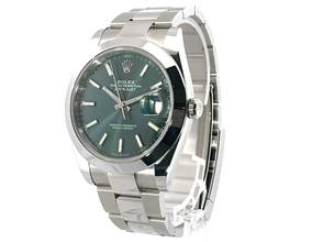 Thumbnail von Rolex Datejust 41 Ref. 126300 Edelstahl Mintgrün Oyster-Band </h1>