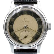 Thumbnail von Omega Suverän 2400-5 classic vintage bicolor radium dial 1945’s </h1>