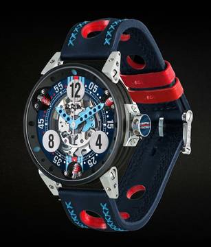  B.R.M V6-44 Martini Racing Skeleton Automatic Black PVD 