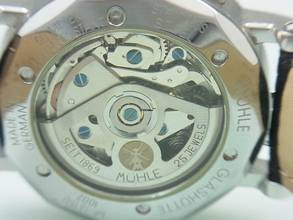 Thumbnail von Mühle Glashütte Nautische M13150 Chronograph Herrenuhr Edelstahl/gold Glasboden </h1>