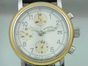 Thumbnail von Mühle Glashütte Nautische M13150 Chronograph Herrenuhr Edelstahl/gold Glasboden </h1>