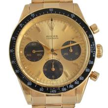 Thumbnail von Rolex Daytona Cosmograph 6241 champagne dial gold 18KT Full Set TOP Condition 1968’s </h1>