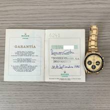 Thumbnail von Rolex Daytona Cosmograph 6241 champagne dial gold 18KT Full Set TOP Condition 1968’s </h1>