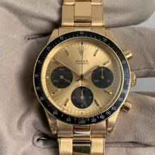 Thumbnail von Rolex Daytona Cosmograph 6241 champagne dial gold 18KT Full Set TOP Condition 1968’s </h1>