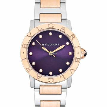  Bulgari Bulgari 102622 - Bvlgari Bvlgari Automatic Purple Dial 18kt Rose Gold Ladies Watch </h1> 