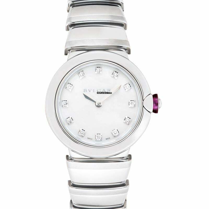  Bulgari Lucea LU28WSS/12 - Lucea Quartz Mother of pearl Dial Stainless Steel Ladies Watch </h1> 