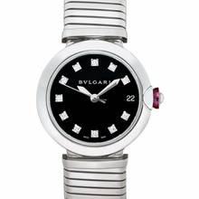 Thumbnail von Bulgari Lucea LU33BSSD/11.T - Lucea Automatic Black Dial Stainless Steel Ladies Watch </h1>