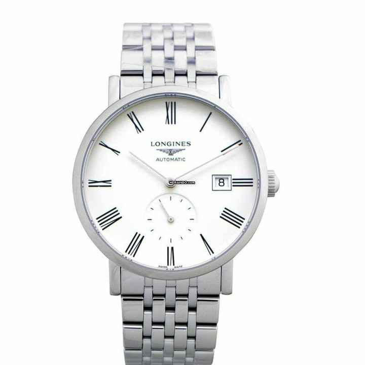  Longines Elegant L48124116 - The Longines Elegant Collection Automatic White Dial Stainless Steel Men's Wat </h1> 