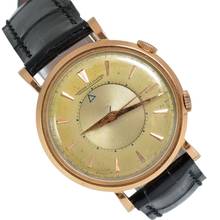 Thumbnail von LECOULTRE Memovox Alarm wrist bicolour ivory dial rose gold 18KT 1950's </h1>