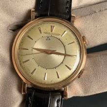 Thumbnail von LECOULTRE Memovox Alarm wrist bicolour ivory dial rose gold 18KT 1950's </h1>