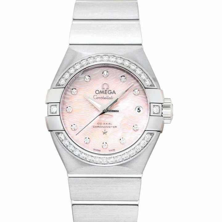 Omega Constellation Ladies 123.15.27.20.57.002 - Constellation Automatic Pink Dial Stainless Steel Ladies Watch </h1> 