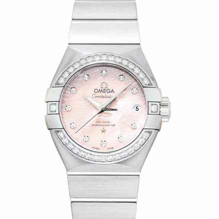  Omega Constellation Ladies 123.15.27.20.57.002 - Constellation Automatic Pink Dial Stainless Steel Ladies Watch </h1> 