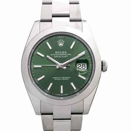  Rolex Datejust 41 126300-0019 - Datejust Automatic Green Dial Stainless Steel Men's Watch </h1> 