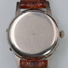 Thumbnail von Marvin Chronograph Dato Compax Tropical dial Valjoux 72C 1950’s </h1>