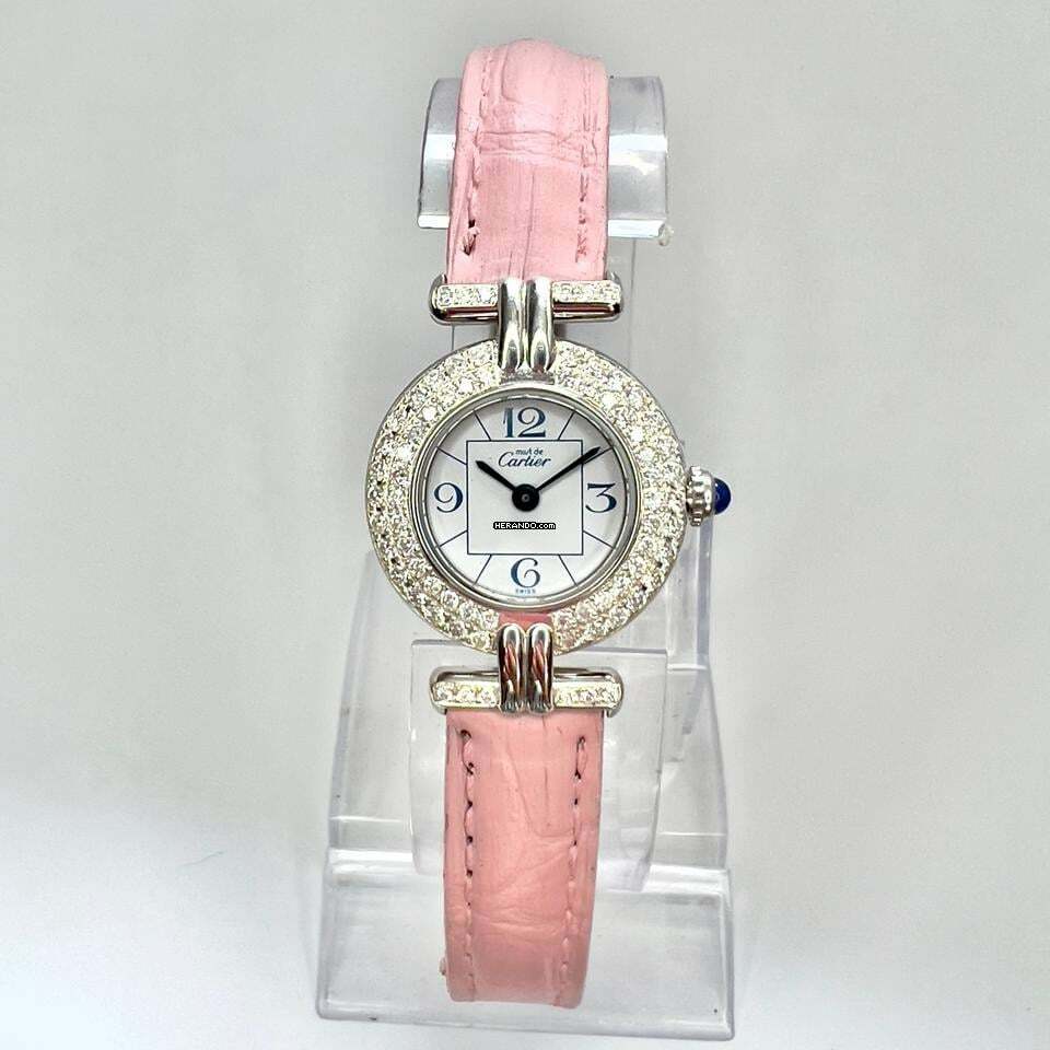 Cartier VERMEIL COLISÈE 925 Silver 0.83TCW Diamond Watch </h1>