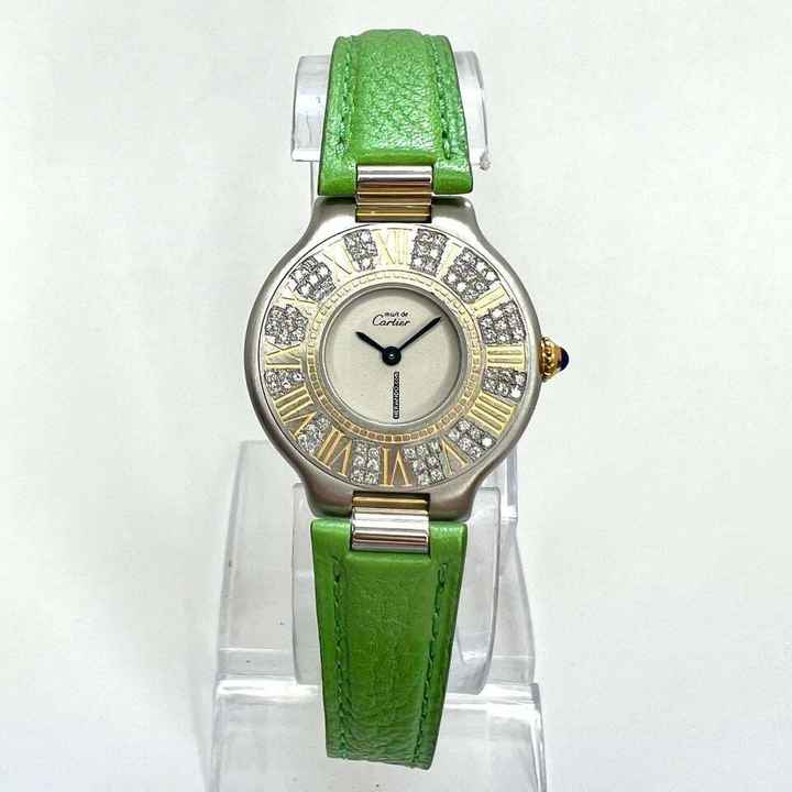  Cartier 21 Must de Cartier Quartz 28mm 0.41TCW Diamond Watch </h1> 